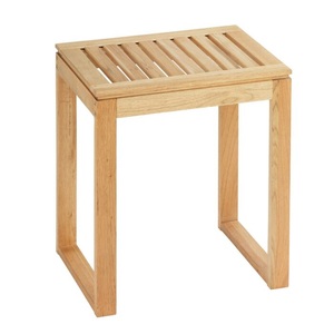Wenko, WENKO Badhocker NORWAY, Wenko Badhocker Norway Nussbaum | 46 × 40 × 30 cm