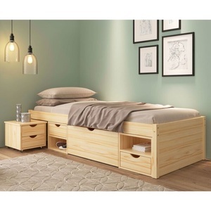 mutoni design, Funktionsbett Klaas 90x200cm, Funktionsbett TIM mit diversen Schubladen