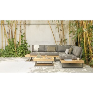 undefined, Gartenlounge Manhattan 3-teilig, mit Teakholz, Gartenlounge Manhattan 3-teilig, mit Teakholz