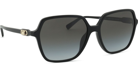 Michael Kors, MICHAEL KORS MK2196U Damen-Sonnenbrille Vollrand Eckig Acetat-Gestell, schwarz