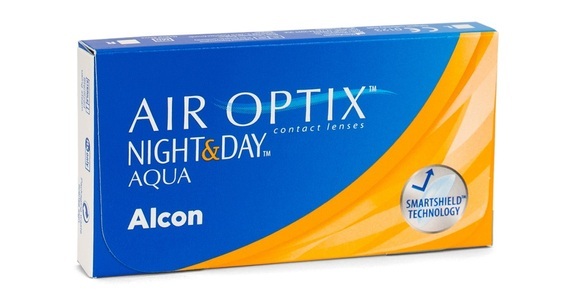 Alcon, Air Optix Night & Day Aqua, 6er Pack, Air Optix Night & Day Aqua (6 Linsen)