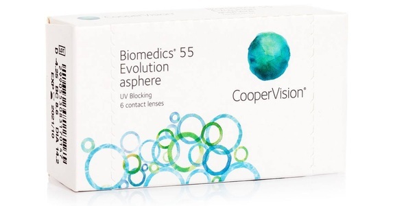 CooperVision, Biomedics 55 Evolution, 6er Pack, Biomedics 55 Evolution (6 Linsen)