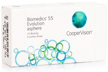 CooperVision, Biomedics 55 Evolution, 6er Pack, Biomedics 55 Evolution (6 Linsen)