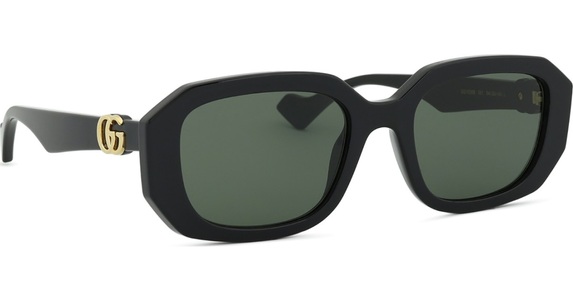 Gucci, Gucci GG1535S Damen-Sonnenbrille Vollrand Eckig Acetat-Gestell, Schwarz
