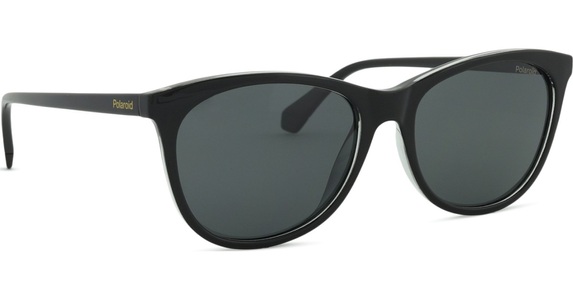 Polaroid, Polaroid PLD 4161/S Damen-Sonnenbrille Vollrand Cateye Kunststoff-Gestell, schwarz