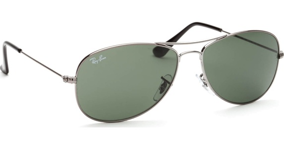 Ray-Ban, Ray-Ban Cockpit RB3362 - 004 Gunmetal/Green 56-14, Ray-Ban Cockpit RB3362 - 004 56-14