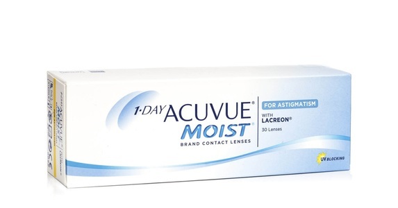 Johnson & Johnson, 1-DAY Acuvue Moist for Astigmatism, 30er Pack, 1-DAY Acuvue Moist for Astigmatism (30 Linsen)