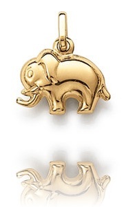 Goldanhänger Elefant