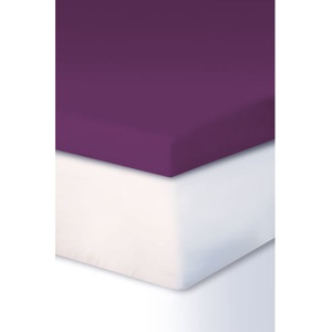 Living Home, Fixleintuch für Boxspring-Topper, 90-100 x 200 cm, violett, Fixleintuch für Boxspring-Topper, 90-100 x 200 cm, violett