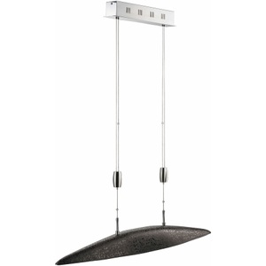 FISCHER & HONSEL, LED-Hängeleuchte Shine gebogen mit Dimmer, Coop Pendellampe Shine Alu