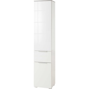 LIVIQUE, Badezimmerschrank Gala, Hochschrank in Weiss