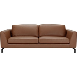 LIVIQUE, Sofa Domino, Sofa Domino Braun Leder 220 cm 98 cm