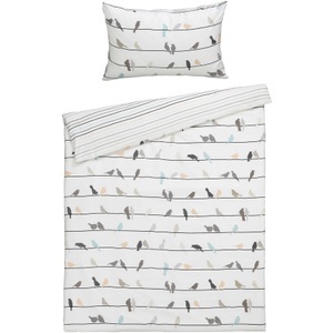 Esprit, Esprit Bettwäschegarnitur Birdies, Esprit - Birdies Bettwäsche Set, 160x210+65x100cm, Multicolor