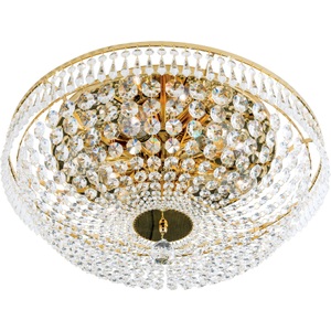 Orion, Runde Kristalldeckenleuchte SHERATA, gold 55 cm, Runde Kristalldeckenleuchte SHERATA, gold 55 cm