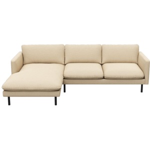 LIVIQUE, Sofa Valentino, Sofa Valentino Beige Stoff 253 cm 165 cm
