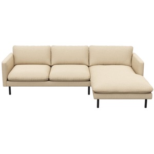 LIVIQUE, Sofa Valentino, Sofa Valentino Beige Stoff 165 cm 253 cm