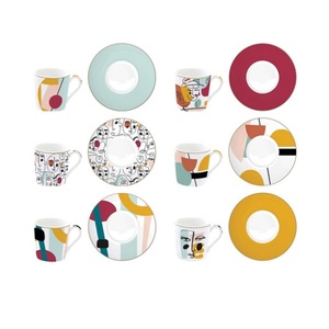 Easy Life, Easy Life Espressotasse inkl. Untertasse Coffee Mania, Coffee Mania 6er Espr.-tasse m. Untert. Modernism 100ml