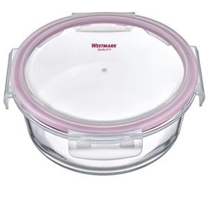 Westmark, Glas-Frischhaltedose, 400ml, rund, Glas-Frischhaltedose, 400ml, rund