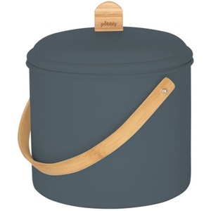 Pebbly, Pebbly Kompostbehälter 7l Metall u. Bambus mit Kohlefilter, diverse Komposteimer Pebbly
