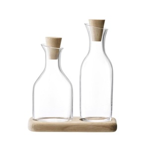undefined, LSA International - LSA - Serve Essig & Öl Set mit Unterteil 15cm, LSA International Öl- und Essigspender Serve