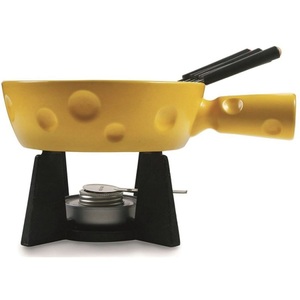 Boska, Boska - Käsefondue Super Cheesy 1.3 L - Schwarz und Dunkelgelb, Fondue-Set Super Cheesy 1.3lt