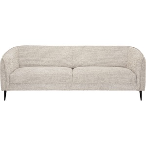LIVIQUE, Sofa Fady, Sofa Fady Grau/Weiss Stoff 220 cm 88 cm