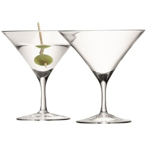 LSA International, 2er Set Bar Martiniglas 180ml Klar, LSA International Cocktailglas-Set Batt