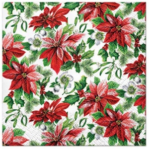Diverse, diverse Servietten Servietten Cocktail, Servietten Cocktail 20x glory Weihnachtsstern, 25x25cm
