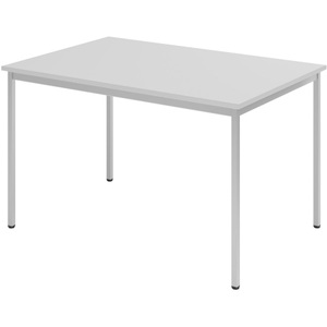 Jungheinrich PROFISHOP, Konferenztisch Klassik, Quadratrohr, BxT 1.200 x 800 mm, grau, Konferenztisch Klassik, Quadratrohr, BxT 1.200 x 800 mm, grau