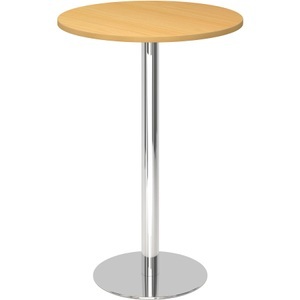 undefined, Stehtisch, Ø 800 mm 1116 mm hoch, Gestell verchromt Platte Buche-Dekor, Stehtisch, Ø 800 mm, 1116 mm hoch, Gestell verchromt, Platte Buche-Dekor