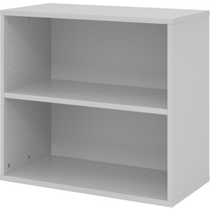 LIVIQUE, Regal Office, Regale Breno, 2 OH, 28 kg je Boden, B 800 x T 400 x H 748 mm, Spanplatte, lichtgrau