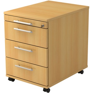 Jungheinrich PROFISHOP, Rollcontainer Akzent, HxBxT 590 x 428 x 580 mm, Buche, Rollcontainer Akzent, HxBxT 590 x 428 x 580 mm, Buche