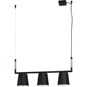 undefined, Eglo - Hängeleuchte Hl/3 E27 Schwarz 'Lacey, Eglo Lampada a sospensione Lacey