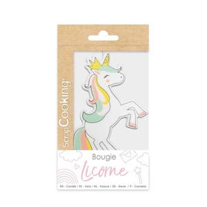 Scrap Cooking, Kerze XXL Einhorn, Kerze XXL Einhorn