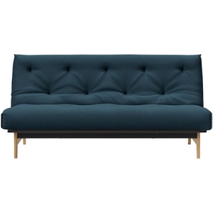 LIVIQUE, Bettsofa Rehalp, Bettsofa Rehalp Blau Stoff/Holz/Metall 200 cm 100 cm Verstellbare Lehne