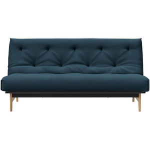 LIVIQUE, Bettsofa Rehalp, Bettsofa Rehalp Blau Stoff/Holz/Metall 200 cm 100 cm Verstellbare Lehne