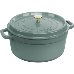 STAUB, Staub Bräter STAUB, Cocotte 20cm, rund, Eucalyptus, Gusseisen 2.2l