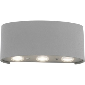 Paul Neuhaus, Design Außenwandleuchte silber inkl. LED 6 Leuchten - Silly, Paul Neuhaus CARLO 9488-21 LED-Wandleuchte 4.8 W LED Silber