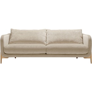 LIVIQUE, Sofa Leya, Sofa Leya Beige Stoff 215 cm 97 cm
