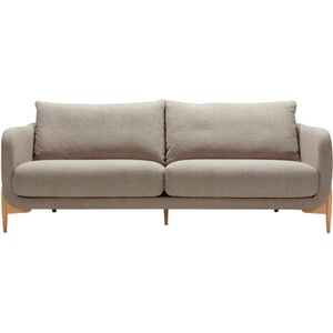 LIVIQUE, Sofa Leya, Sofa Leya Beige Stoff 215 cm 97 cm