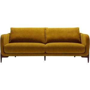 LIVIQUE, Sofa Leya, Sofa Leya Gelb Stoff 215 cm 97 cm