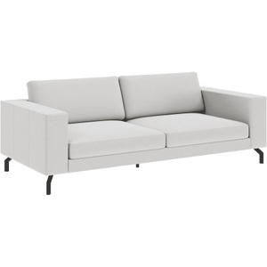 LIVIQUE, Sofa Domino, Sofa Domino Grau Stoff 220 cm 98 cm