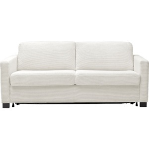 LIVIQUE, Bettsofa All Round, Bettsofa All Round Weiss Stoff 189 cm 94 cm