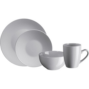 Mäser, Mäser - Tafelset PASTEL - Keramik - grau, Geschirrset Elissa