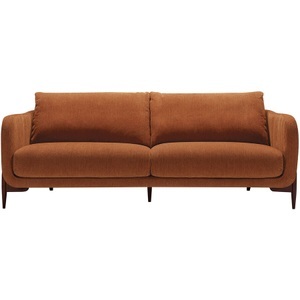 LIVIQUE, Sofa Leya, Sofa Leya Orange Stoff 218 cm 92 cm