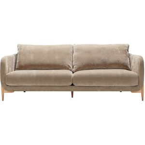 LIVIQUE, Sofa Leya, Sofa Leya Beige Stoff 218 cm 92 cm
