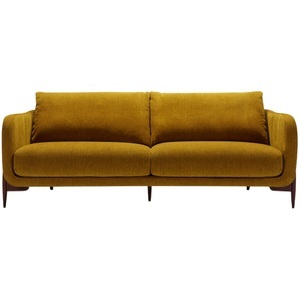 LIVIQUE, Sofa Leya, Sofa Leya Gelb Stoff 218 cm 92 cm
