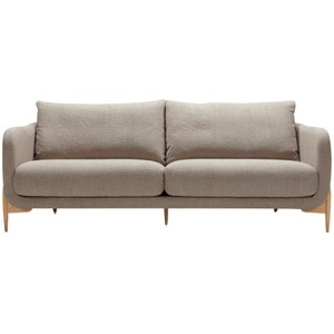LIVIQUE, Sofa Leya, Sofa Leya Beige Stoff 218 cm 92 cm