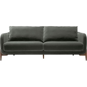 LIVIQUE, Sofa Leya, Sofa Leya Grau Stoff 218 cm 92 cm