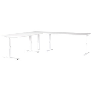 Premium Living, Eckschreibtisch Ribera in Weiss, Eckschreibtisch Ribera in Weiss